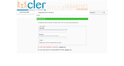 Desktop Screenshot of intranet.cler.net